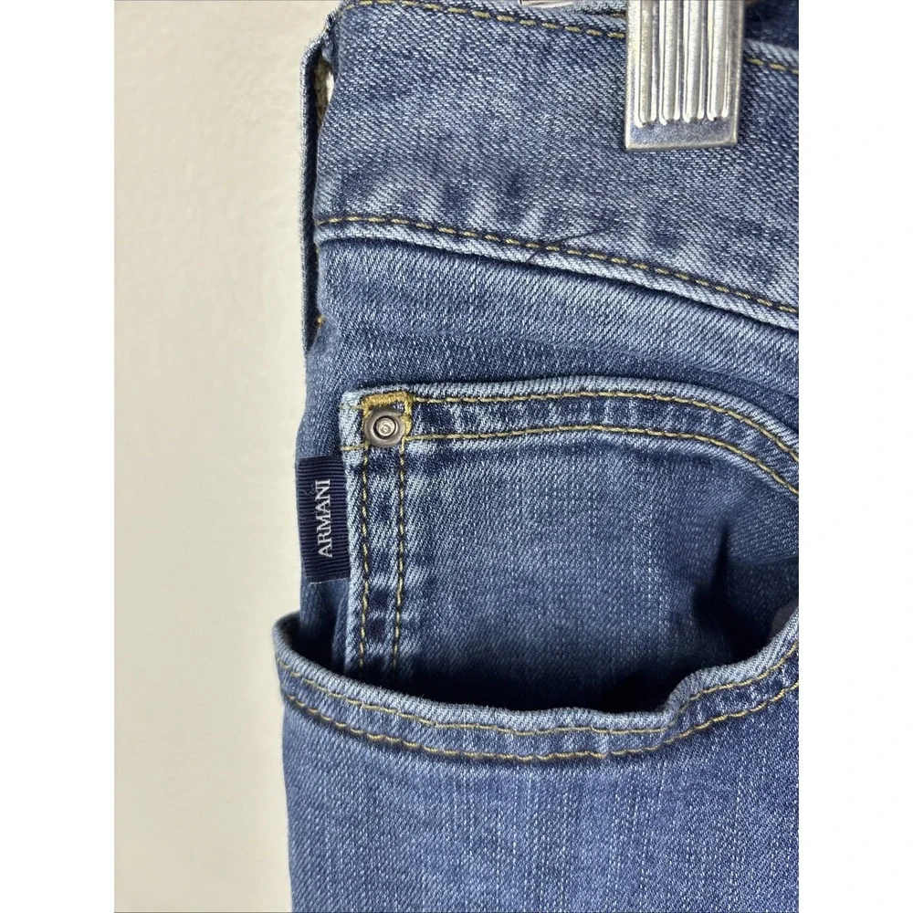 Authentic Armani Jeans Mens J31 Regular Blue Fit Denim Leg Jeans Size 31x30